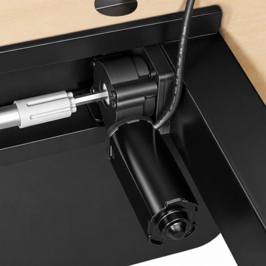 Escritorio Napofix OD4120-M elevable eléctrico 160x60 cm negro madera gaming