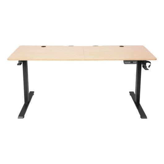 Escritorio Napofix OD4120-M elevable eléctrico 160x60 cm negro madera gaming