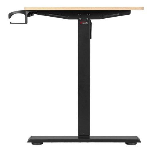 Escritorio Napofix OD4120-M elevable eléctrico 160x60 cm negro madera gaming