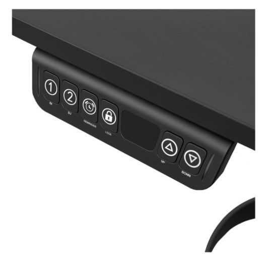 Escritorio Napofix OD4110-M regulable eléctrico 160 x 60 cm negro gaming y oficina
