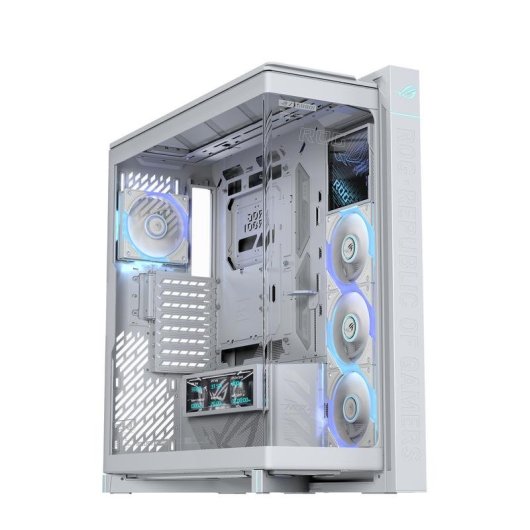 Caja PC ASUS ROG CRONOX GR801 Curve TG ARGB White ATX/EATX/Mini-ITX LCD Blanco