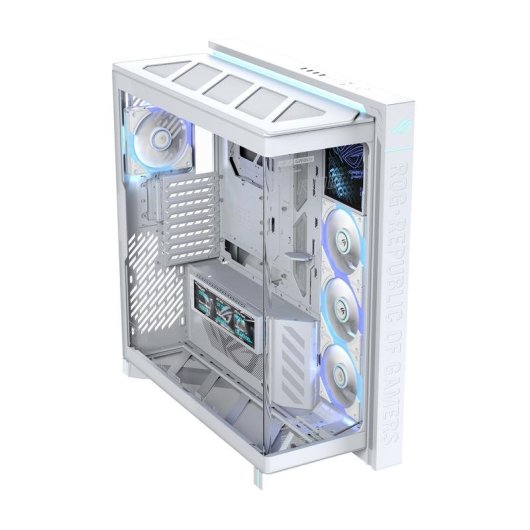 Caja PC ASUS ROG CRONOX GR801 Curve TG ARGB White ATX/EATX/Mini-ITX LCD Blanco