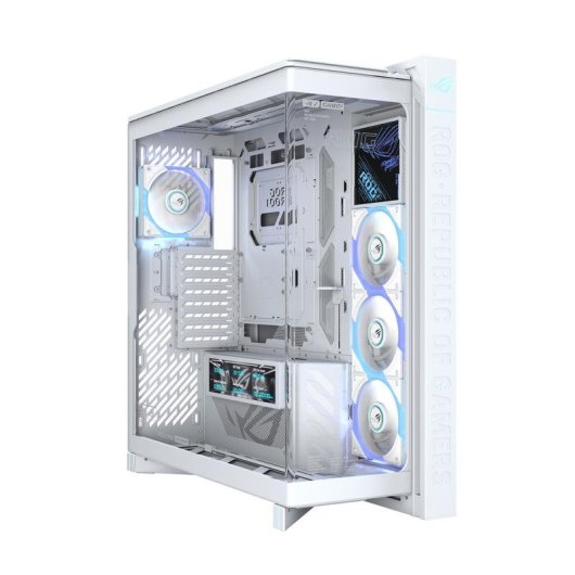 Caja PC ASUS ROG CRONOX GR801 Curve TG ARGB White ATX/EATX/Mini-ITX LCD Blanco