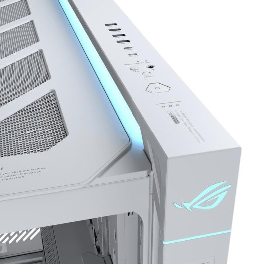 Caja PC ASUS ROG CRONOX GR801 Curve TG ARGB White ATX/EATX/Mini-ITX LCD Blanco