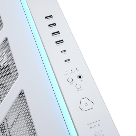 Caja PC ASUS ROG CRONOX GR801 Curve TG ARGB White ATX/EATX/Mini-ITX LCD Blanco