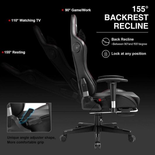 Silla Gaming GTPLAYER Ergonómica con Bluetooth y Reposapiés 200 kg