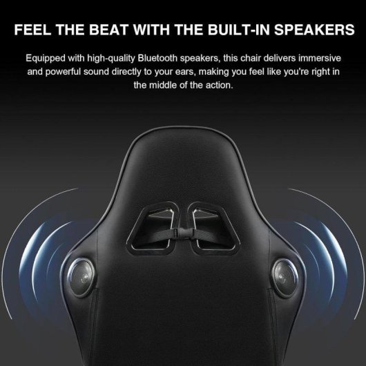 Silla Gaming GTPLAYER Ergonómica con Bluetooth y Reposapiés 200 kg