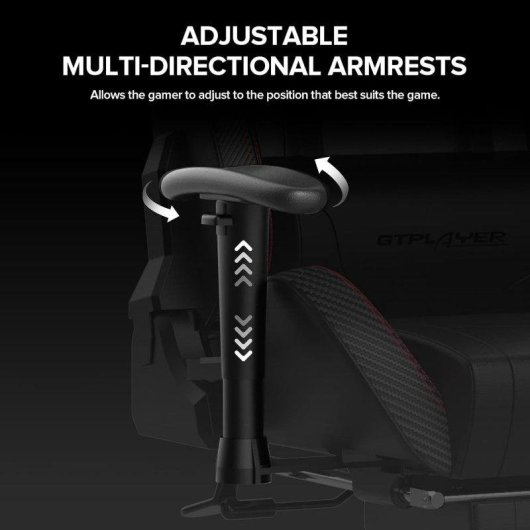 Silla Gaming GTPLAYER Ergonómica con Bluetooth y Reposapiés 200 kg