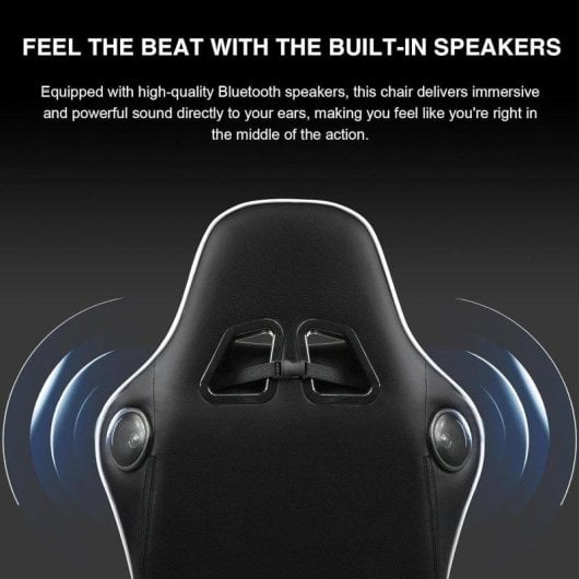 Silla Gaming GTPLAYER con Altavoces Bluetooth y Reposapiés