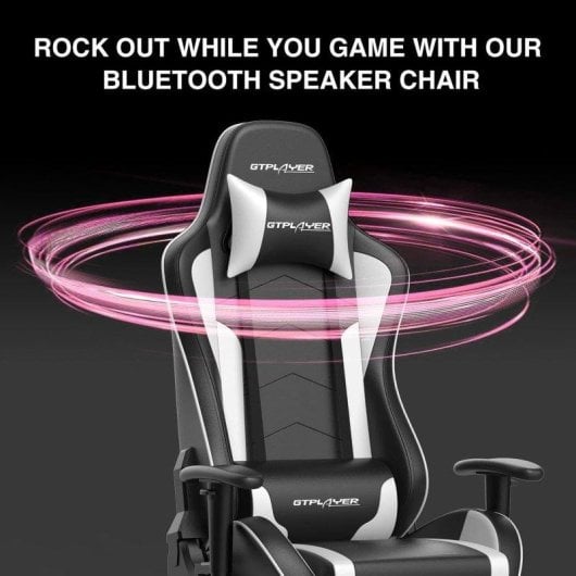 Silla Gaming GTPLAYER con Altavoces Bluetooth y Reposapiés
