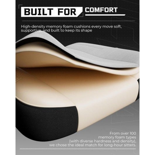 Silla gaming GTPLAYER con reposabrazos sincronizados, reclinable 90-155° y reposapiés - Blanca