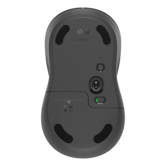 Souris Logitech Signature M550 L Bluetooth 6 boutons Gris silencieuse