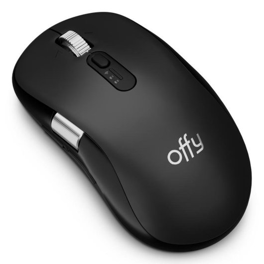 Mouse Offy LEXI RF Wireless Bluetooth 4800 DPI Nero 8 Pulsanti