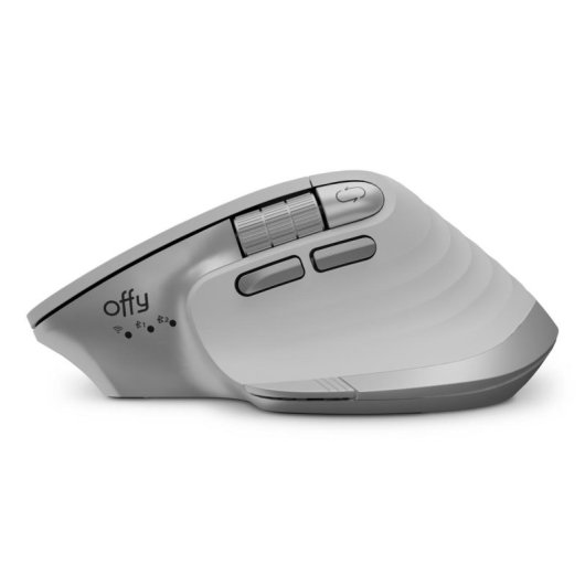 Mouse Offy NEXO RF Wireless Bluetooth USB-C 4800 DPI Bianco 9 Pulsanti