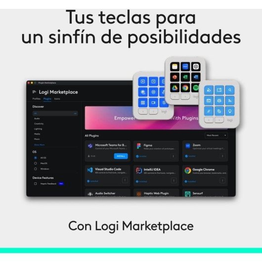 Clavier Logitech MX Keypad programmable 9 touches LCD profils IDE USB-C