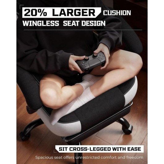 Silla Gaming GTPLAYER Reposapiés Reposabrazos Sincronizados Negro