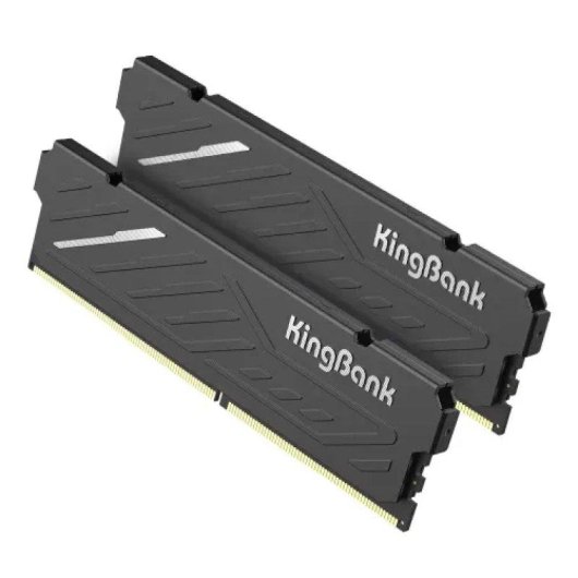 Memoria RAM KingBank KJXB DDR4 32GB 2x16GB 3200MHz CL16 UDIMM Negro XMP