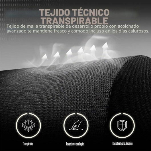Cadeira Gaming GTPLAYER Ergonomica Giratoria Tecido Respiravel Branco