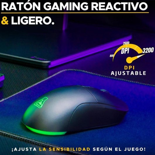 Teclado The G-Lab Combo Oxygen EX membrana sem fios retroiluminado AZERTY