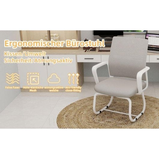 Silla de Oficina Rolipo W3301 Estructura Metálica Minimalista