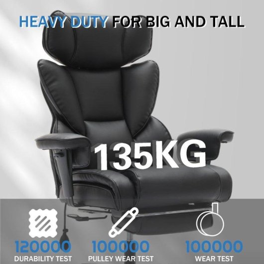 Chaise de Bureau Ergonomique Rolipo H07-JDD-DDF-001 Reclinable 130 Degres