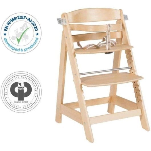 Silla alta Roba Sit Up Click et Fun madera natural