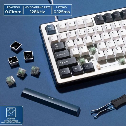 Tastiera The G-Lab KEYZ Elite 400 HE Magnetica RGB QWERTY US 96%