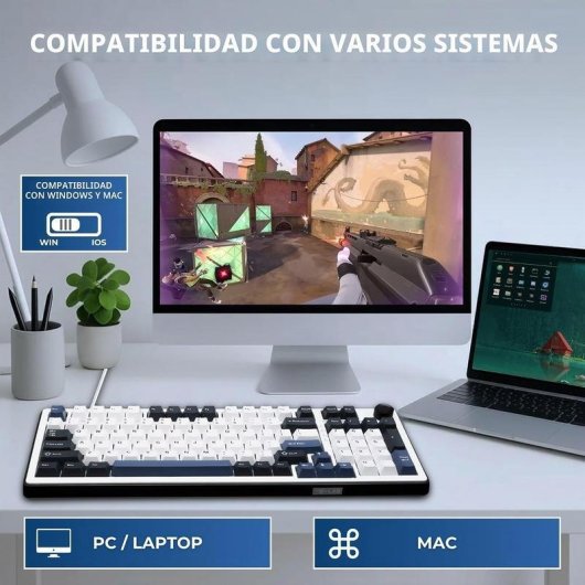 Tastiera The G-Lab KEYZ Elite 400 HE Magnetica RGB QWERTY US 96%