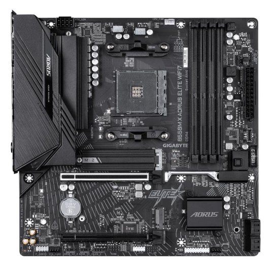 Placa Base Gigabyte B550M X AORUS ELITE WIFI7 AMD B550 AM4 DDR4 Micro ATX WiFi 7 RGB