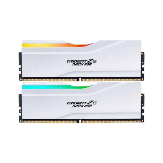 Mémoire RAM G.Skill Trident Z5 NeoX RGB 32Go 2x16Go DDR5 6000MHz CL36 AMD EXPO Blanc RGB