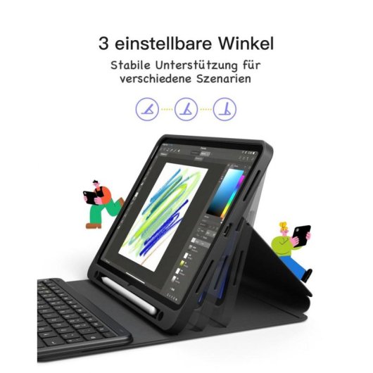 Clavier INATECK KB002 sans fil QWERTZ avec touchpad et switch à ciseaux Apple