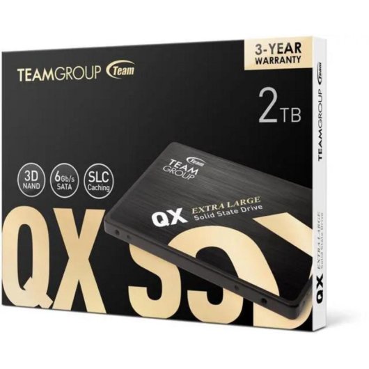 Disco Duro Team Group QX 2TB SSD 2,5" SATA III 560MB/s Smart Dual Cache
