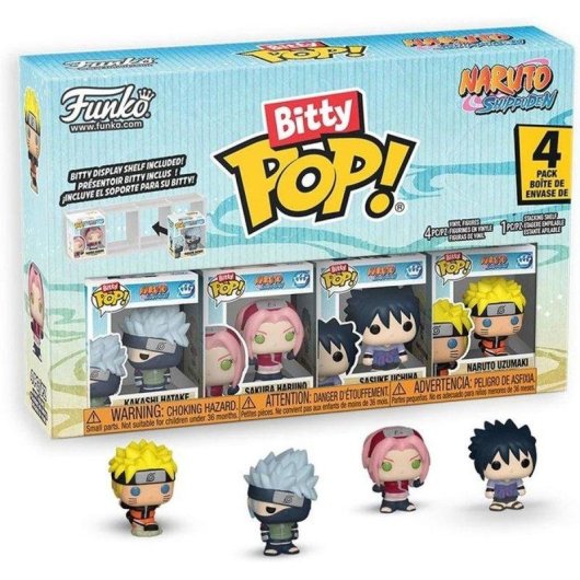Figura Funko Bitty Pop! Naruto Shippuden Team 7 4-pack Vinile