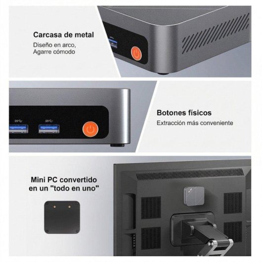 Mini PC Ninkear M7-1180G7 Intel Core i7 16GB 512GB SSD Iris Xe Windows 11