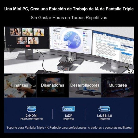 Mini PC Ninkear L20 Intel Core Ultra 5 226V 16GB 512GB SSD Intel Arc Windows 11