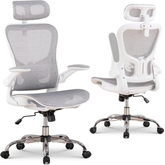 Sedia Gaming GTPLAYER Rete Bianca Regolabile Inclinabile 150 kg