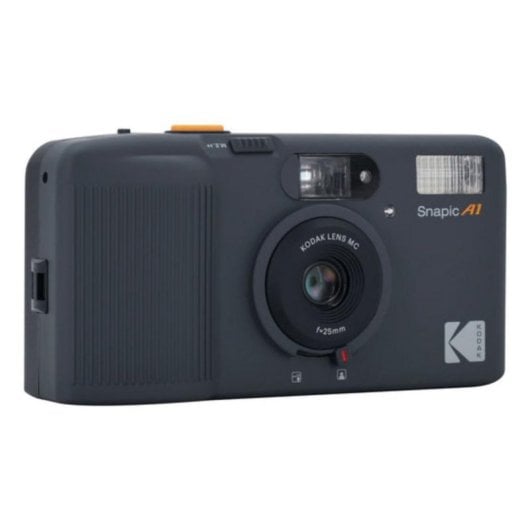 Cámara Analógica Kodak Snapic A1 Reutilizable 35mm Flash Integrado Gris