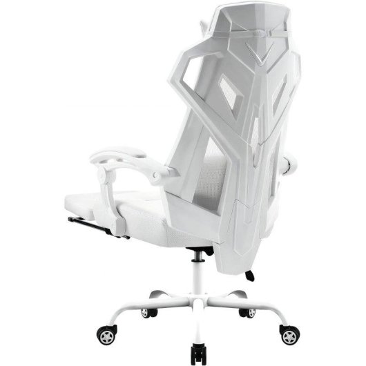 Sedia Gaming GTPLAYER Ergonomica con Poggia-piedi e Braccioli Sincronizzati - Bianco