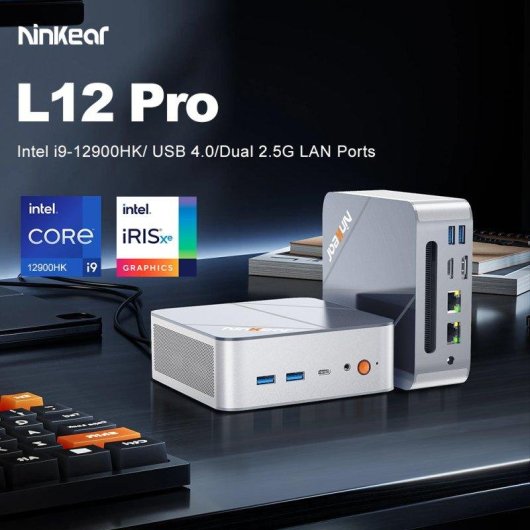 Mini PC Ninkear L12 Pro Intel Core i9-12900HK 16GB 1TB SSD Iris Xe Windows 11 Triple Pantalla