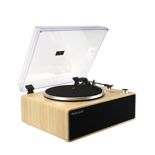 Tocadiscos Prixton Symphony 22W RMS Bluetooth 5.4 Altifalantes Estéreo Câmara Acústica