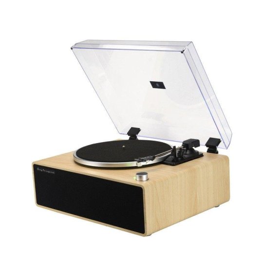 Tocadiscos Prixton Symphony 22W RMS Bluetooth 5.4 Altifalantes Estéreo Câmara Acústica