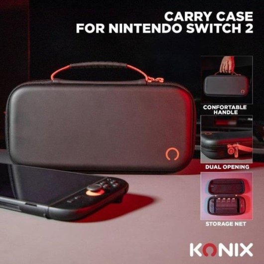 Capa protetora Konix para Nintendo Switch 2 e Switch OLED