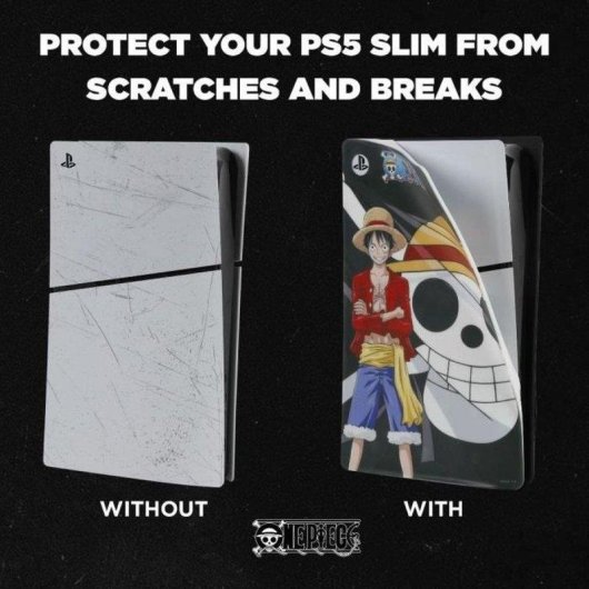 Funda protectora Konix One Piece Luffy para PlayStation 5 Slim