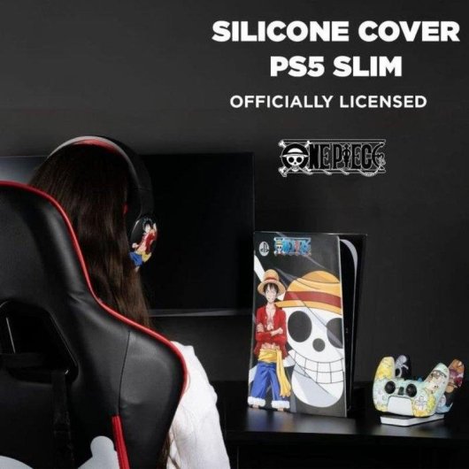 Funda protectora Konix One Piece Luffy para PlayStation 5 Slim