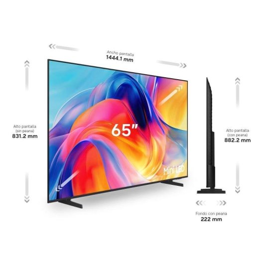 TV Samsung Mini LED TU65M72HAUXXC 65" 4K UltraHD 50Hz Smart TV Tizen HDR10 Vision AI