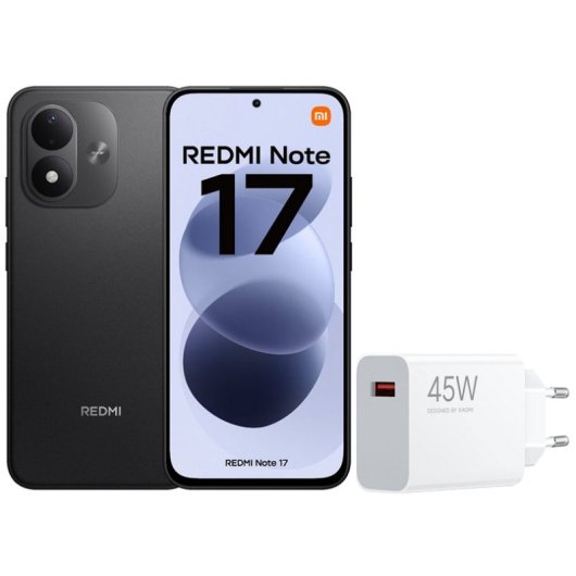 Xiaomi REDMI Note 17 4G 4GB 128GB 6.99" Negro + Cargador 45W