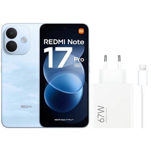 Xiaomi REDMI Note 17 Pro 5G 6GB 256GB 6.83" Azul + Cargador 67W