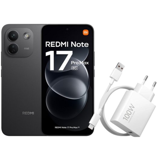 Xiaomi REDMI Note 17 Pro Max 5G 8GB 512GB 6.83" Negro + Cargador 100W