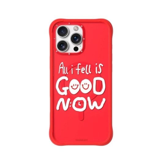 Funda para móvil YoungKit Silicona Rojo Compatible con MagSafe para iPhone 16 Pro Max
