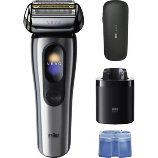 Afeitadora Facial Braun 917667 Inalámbrica 60min Seco y Mojado 5 Láminas Recortador